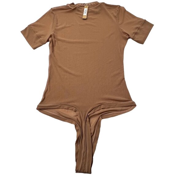 SKIMS Summer Mesh T-Shirt Bodysuit Sienna Large - Picture 3 of 13